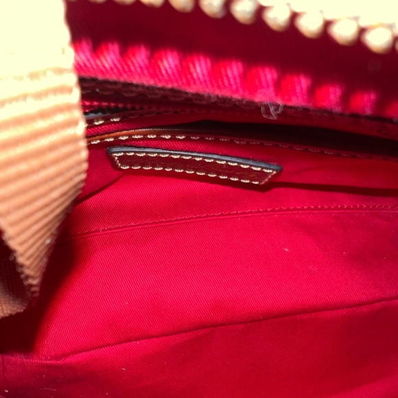 Dooney & Bourke Grey and Brown Leather Shoulder Bag - Picture 7 of 8